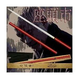  Handmade Red Zatoichi Sword   42 Inches. Product Category: Swords 