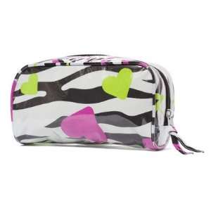 Peace Zebra Printed Cosmetic Bag/Pencil Zipper Case Bag:  