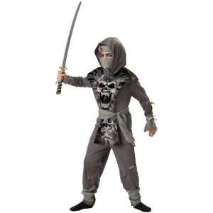 Lets Party By In Character Costumes Zombie Ninja Child Costume / Gray 