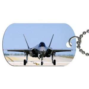 F35 Jet fighter plane Dog Tag with 30 chain necklace Great Gift Idea