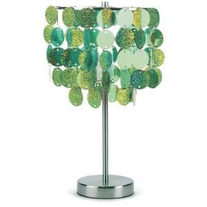  Three Cheers Lime Paillette Table Lamp: Home & Kitchen