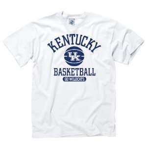 Kentucky Wildcats Adult Basically Basketball T Shirt   White:  