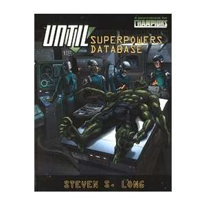  UNTIL Superpowers Database [Paperback] Steve Long Books