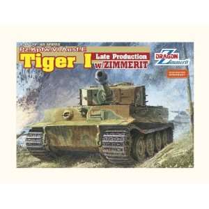  Dragon 1/35 Tiger I Late Production w/Zimmerit Toys 