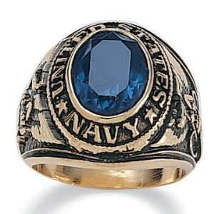  PalmBeach Jewelry Mens Navy Ring: Jewelry