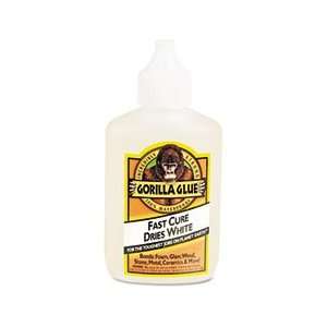 Gorilla Glue 52012 Fast Cure Dries White Gorilla Glue Adhesive   2 oz 