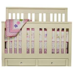  Offspring Violet Convertible Crib, Linen Baby