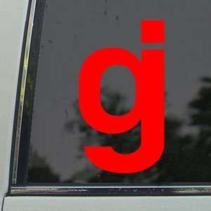  Glassjaw Red Decal Rock Band Car Truck Window Red Sticker 