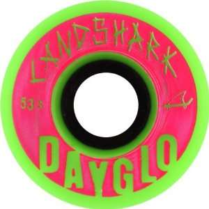 Landshark Dayglo 53mm Green Skate Wheels: Sports 