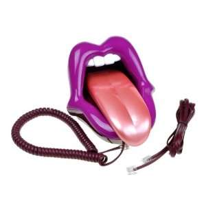  Purple Fashionable Lip Shape Novelty Home Desk Plastic 