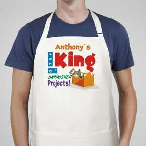  King of Unfinished Projects Apron: Home & Kitchen