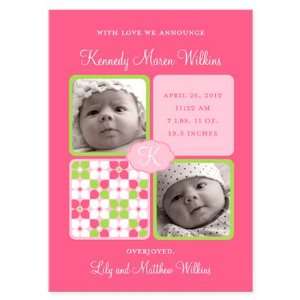  Kennedy Maren Take Note Baby Birth Announcement Health 