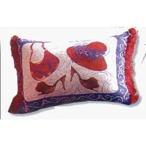 PAINT THE TOWN RED DECORATIVE PILLOW: Home & Kitchen