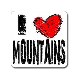  I Love Heart MOUNTAINS   Window Bumper Laptop Sticker 