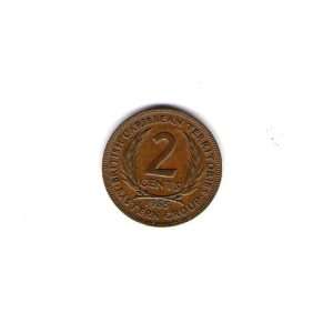   Caribbean Territories Eastern Group 2 Cents Coin 