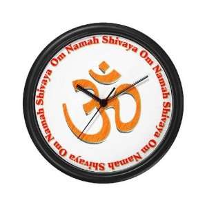  OM Namah Shivaya 03 Yoga Wall Clock by  