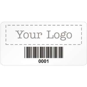   Logo and Barcode, 0.75 x 1.5 Cold Temp Paper Labels: Office Products