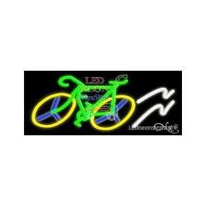   Bicycle Logo Neon Sign 13 Tall x 32 Wide x 3 Deep: Everything Else