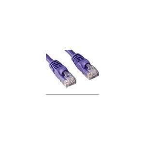  CAT6, UTP, with Molded Boot, Purple, 100 ft