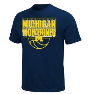   Michigan Wolverines Navy Comfortable Lead T Shirt: Sports & Outdoors