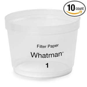 Whatman 1600 001 Filter Cup, 250mL/m Maximum Volume, Grade 1 (Pack of 
