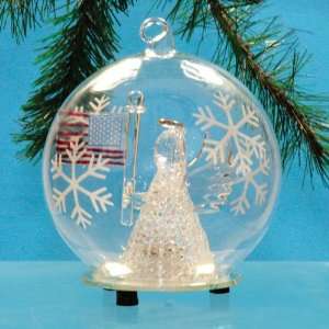  Light up Christmas Ornament with Angel and American US 