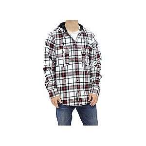  Nomis Lumberjack Hooded Fleece (White) Medium   Hoodies 