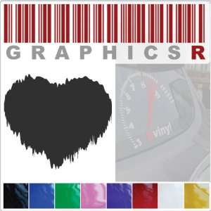  Sticker Decal Graphic   Shaky Heart Gothic Love Bleeding 