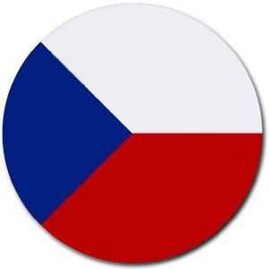  Czech Republic Flag Round Mouse Pad: Office Products