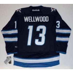  Kyle Wellwood Winnipeg Jets Reebok Premier Jersey   Medium 