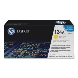  HP 124A Yellow Toner Cartridge. YELLOW TONER CARTRIDGE FOR 