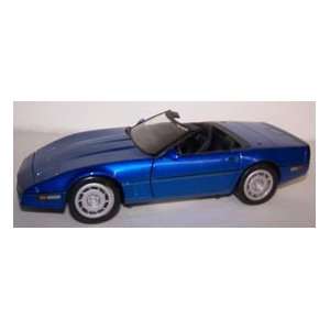  Motormax 1/24 Scale Diecast 1986 Corvette in Color Blue 