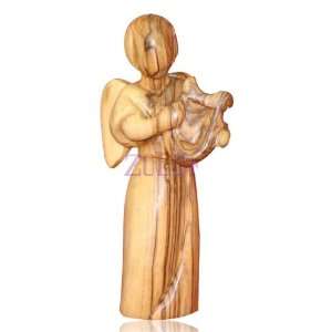  14cm Olive Wood Angel Figure 