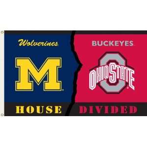  Michigan Ohio State House Divided 3x5 Flag: Sports 