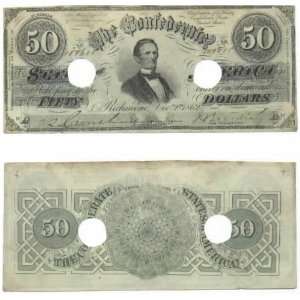  Confederate States of America 1862 $50: Everything Else