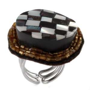  Fashion Designer Checker Gemstone Finger Ring Everything 