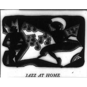   Jazz at Home,Aaron Douglas,African American Art,1925: Home & Kitchen