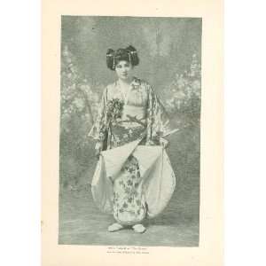  1896 Print Actress Marie Tempest in the Geisha: Everything 