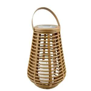   GL29352LB 10 Inch Solar Rattan Basket, Light Brown: Home Improvement