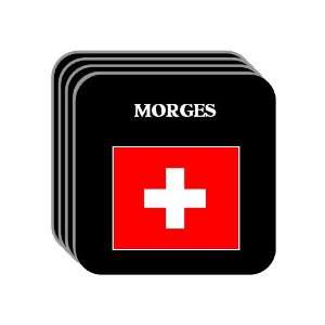  Switzerland   MORGES Set of 4 Mini Mousepad Coasters 