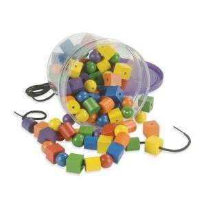  Learning Advantage   Wooden Beads & Laces: Home & Kitchen