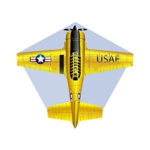  X Kites Mini Microlite Airplane Finger Kite   Yellow: Toys 