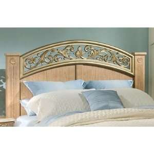   Porto Fino Elite Panel Bed Headboard in Dragon Ash: Furniture & Decor