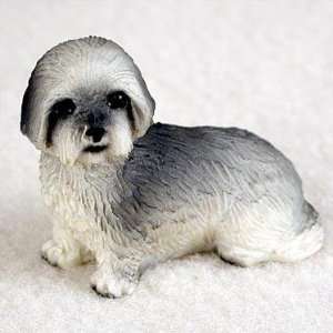  Lhasa Apso Puppy Cut Miniature Dog Figurine   Gray: Home 