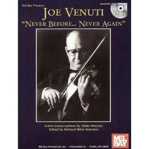  Mel Bay Joe Venuti   Never BeforeNever Again Book & CD 