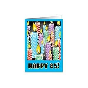  Sparkly candles  85th Birthday Card Toys & Games