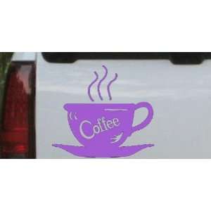  Purple 8in X 7.2in    Coffee Cup Cafe Restaurant Business 
