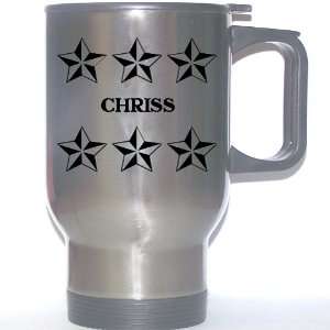  Personal Name Gift   CHRISS Stainless Steel Mug (black 