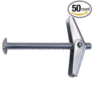 ROC 8131 558 Mushroom Head Spring Wing Toggle Bolt 1/4 Thd., 4. Long 