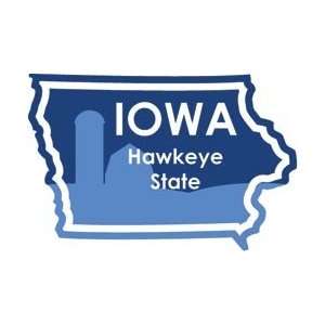 Karen Foster STATE ments Sticker Iowa; 6 Items/Order Arts 